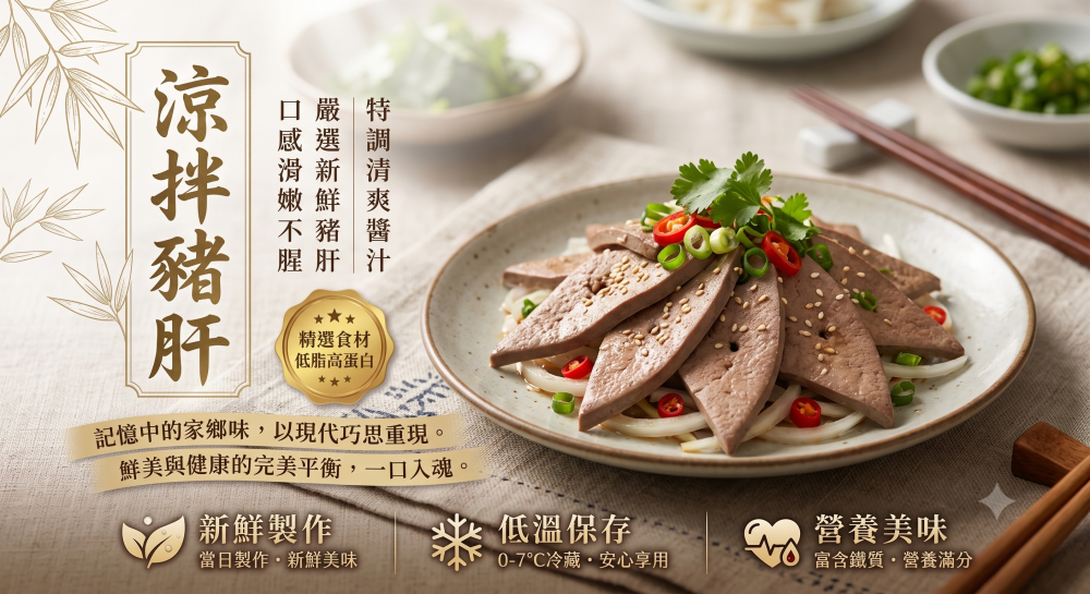 【歲月輪轉】涼拌豬肝 (200g±10%/包)